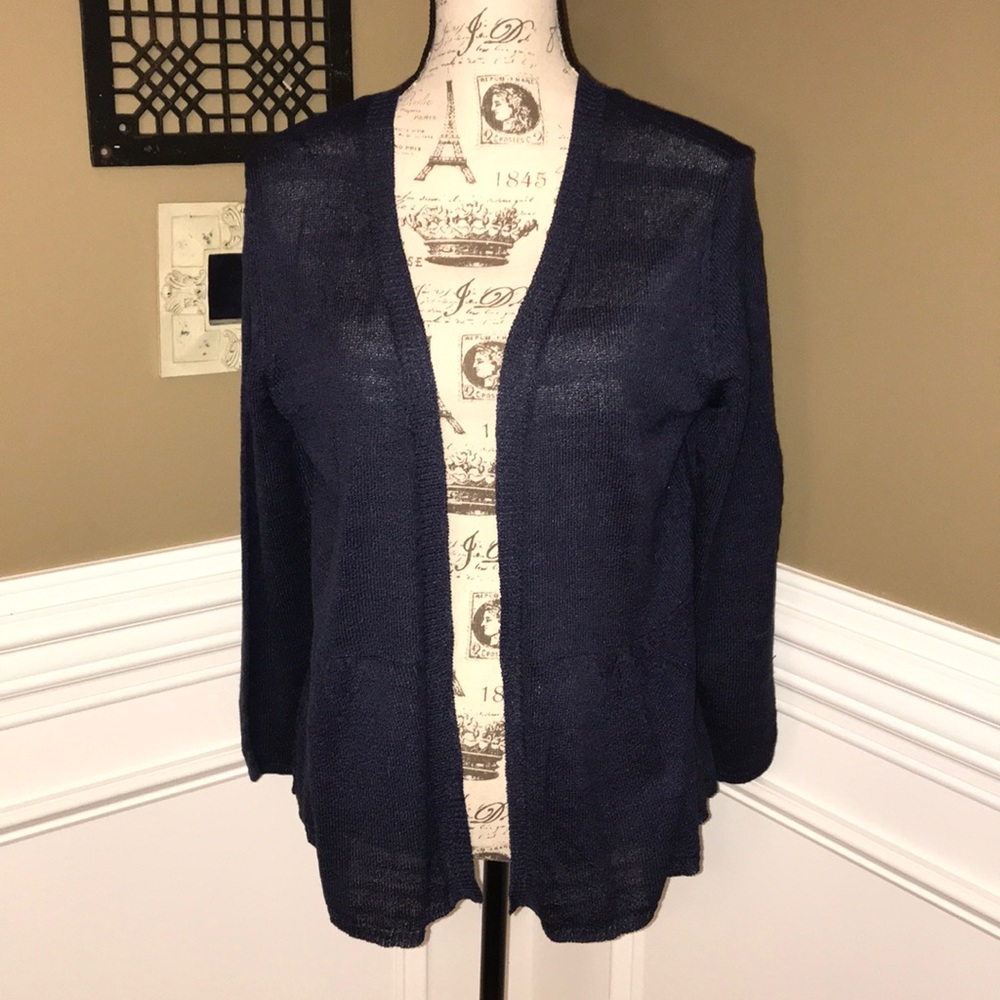 Cato Blue Knit Cardigan.